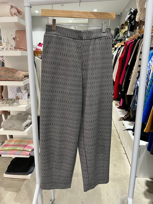 Thanny Grey/Pink Pattern Trousers