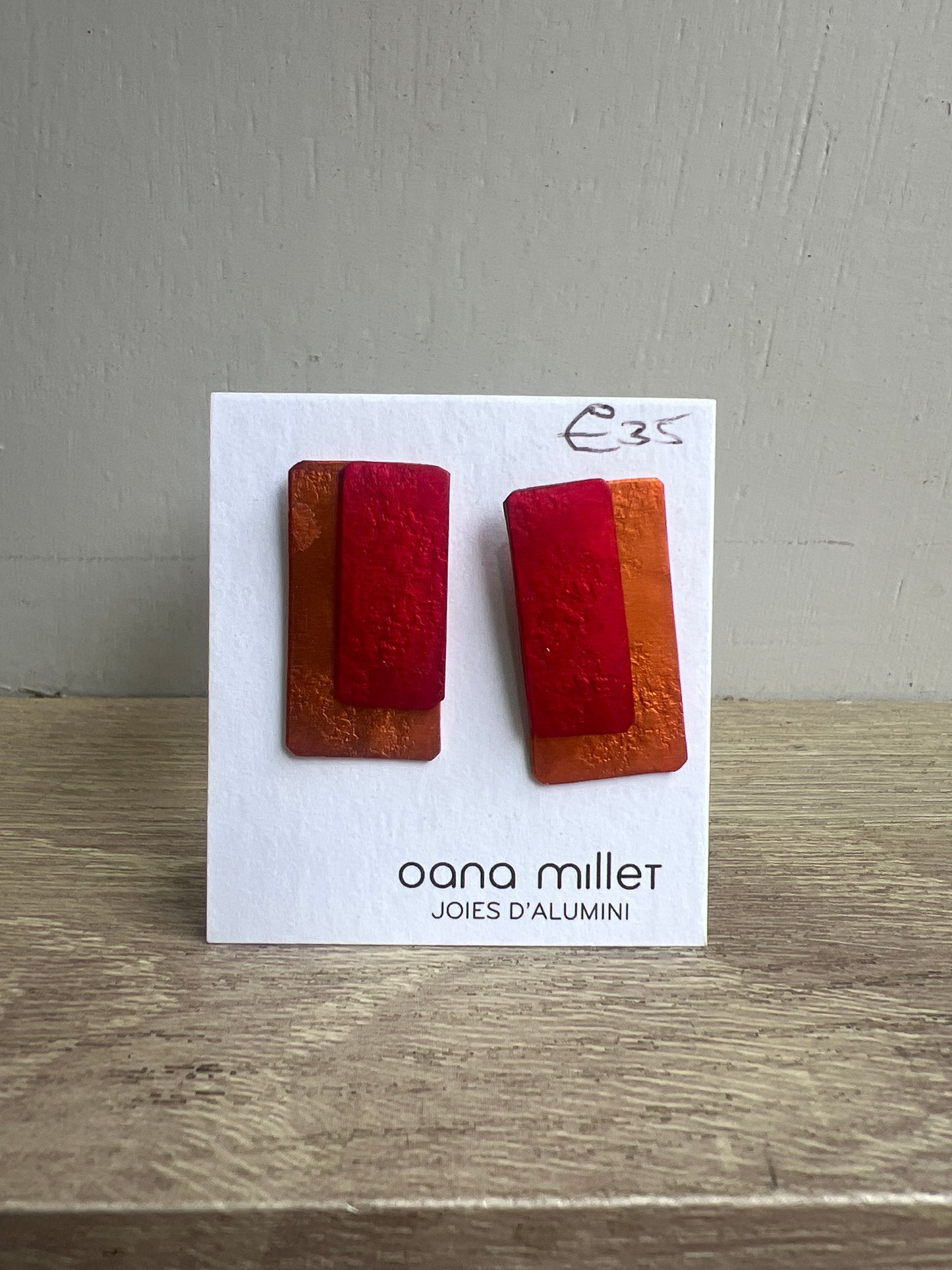 Oana Millet Double Rectangle Earrings