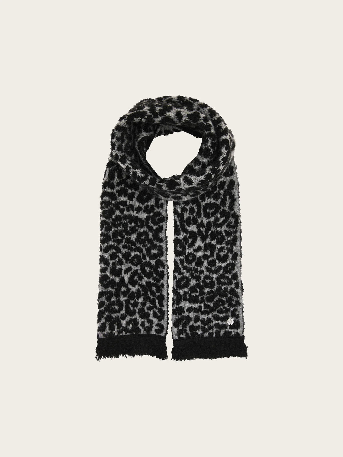 Fraas Snow Leopard Narrow Scarf