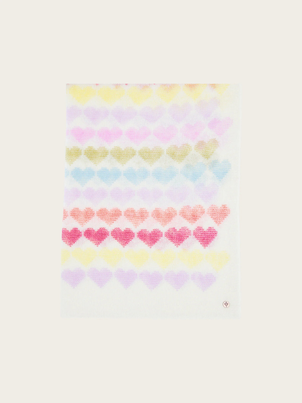 Fraas Virgin Wool Hearts Scarf