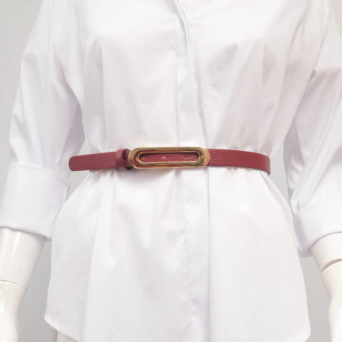 Cecile Wang Thin Leather Belt