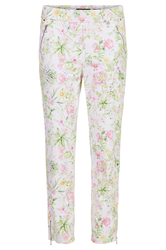 Robell Nena 09 Floral Pattern Trousers