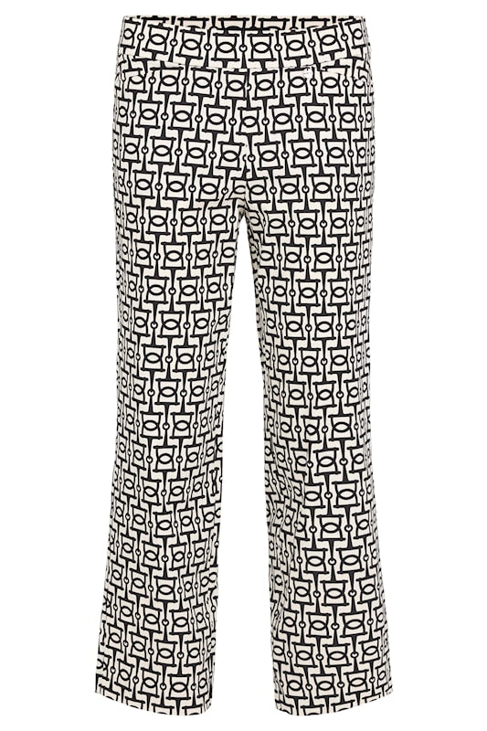 Robell Lisa 09 Black/Gol Pattern Trousers