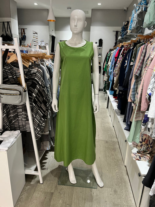 Cut Loose Maxi Tank Green Dress