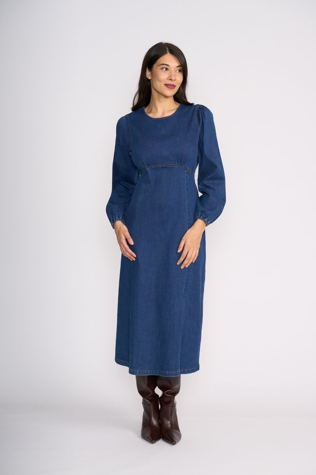 Foil Blue Lady Dress