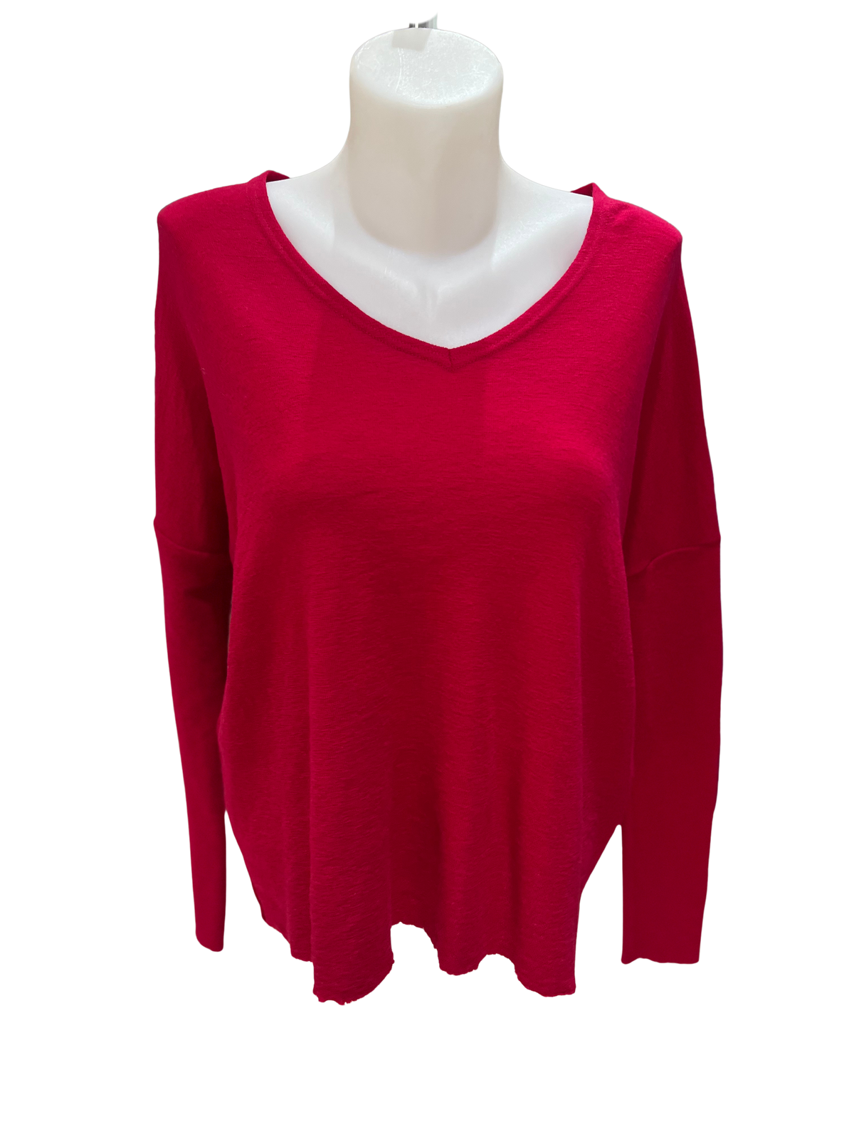 By Basics V Neck Merino Top
