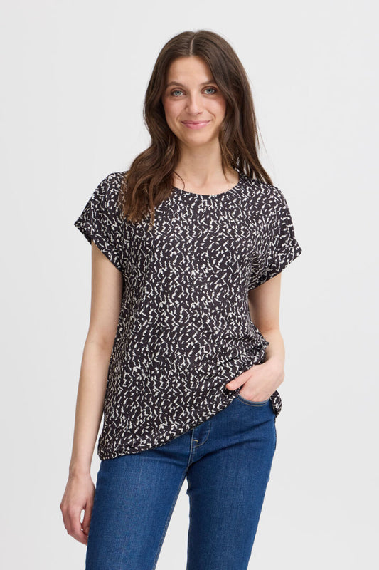 Fransa FrSeen Pattern T-Shirt