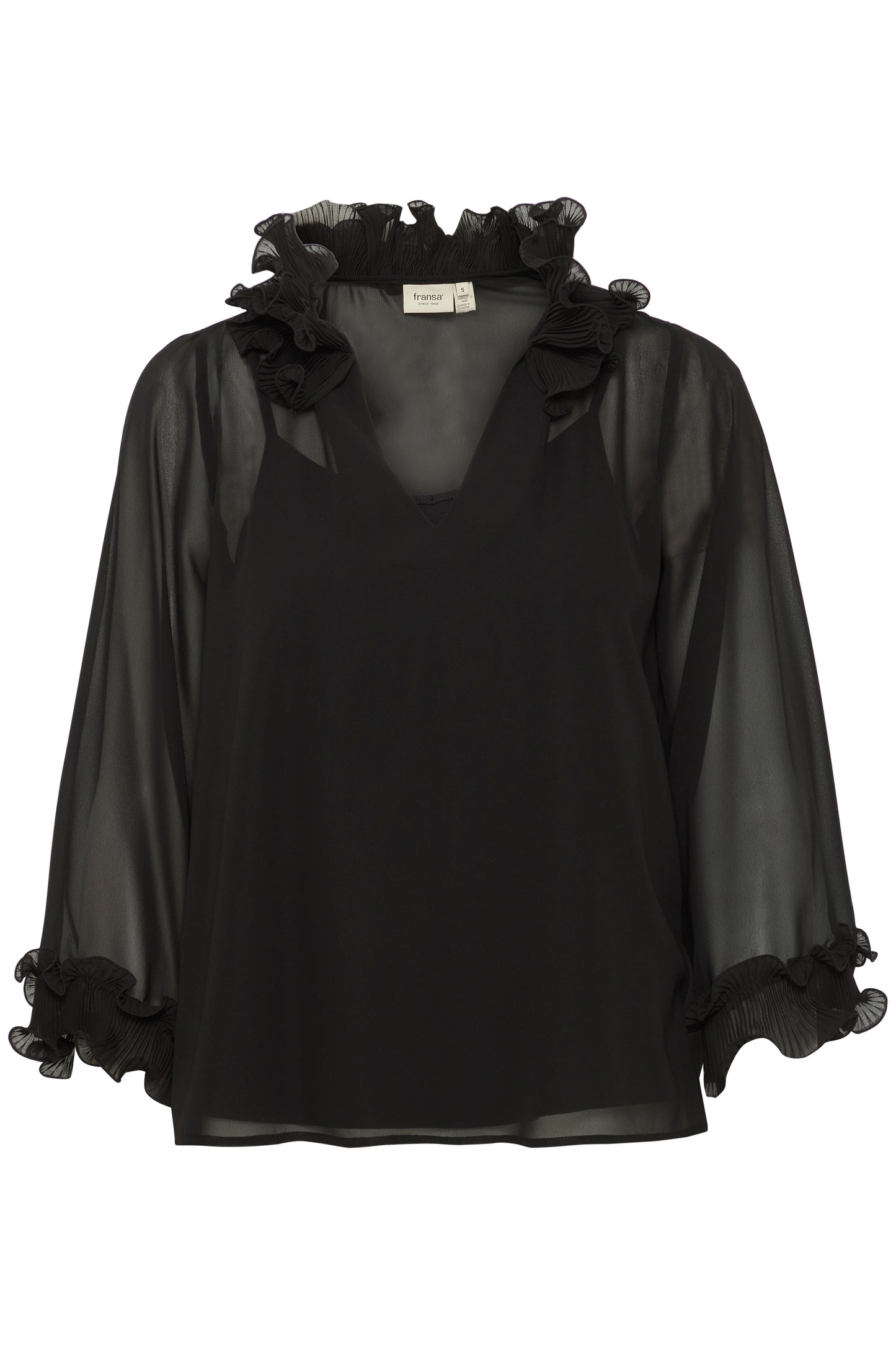 Fransa FrLee Black Blouse