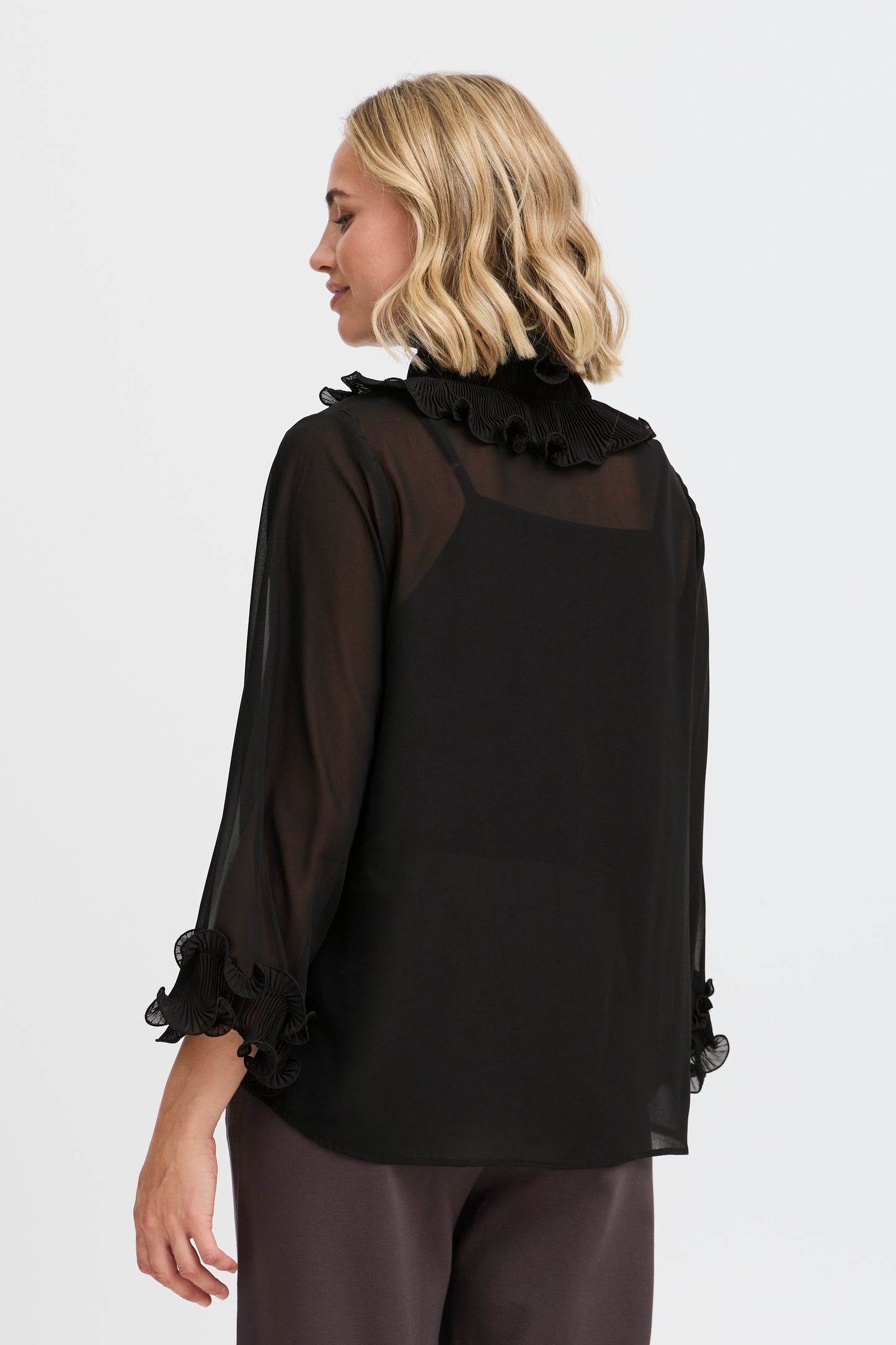 Fransa FrLee Black Blouse