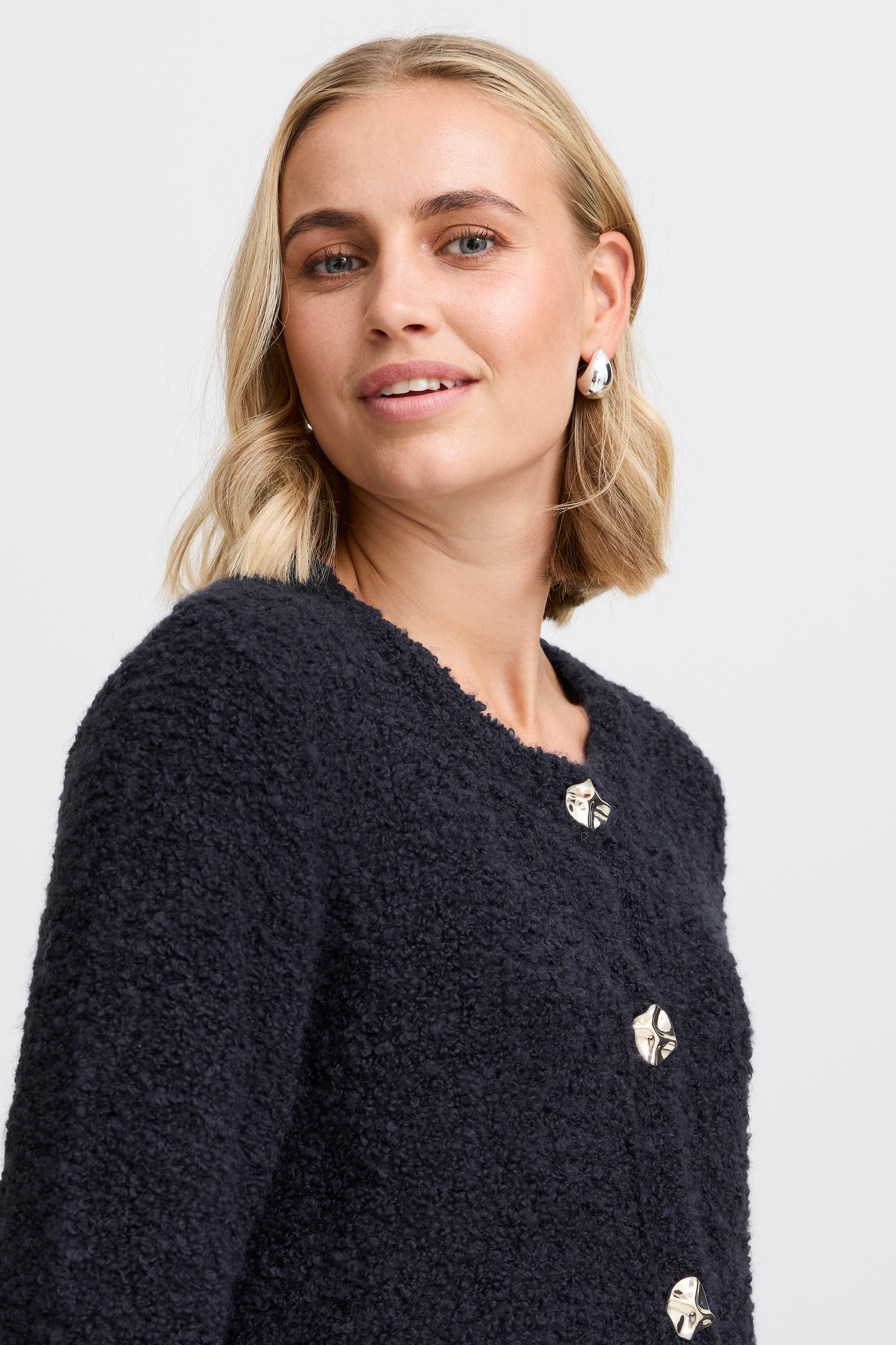 Fransa FrHarry Navy Cardigan