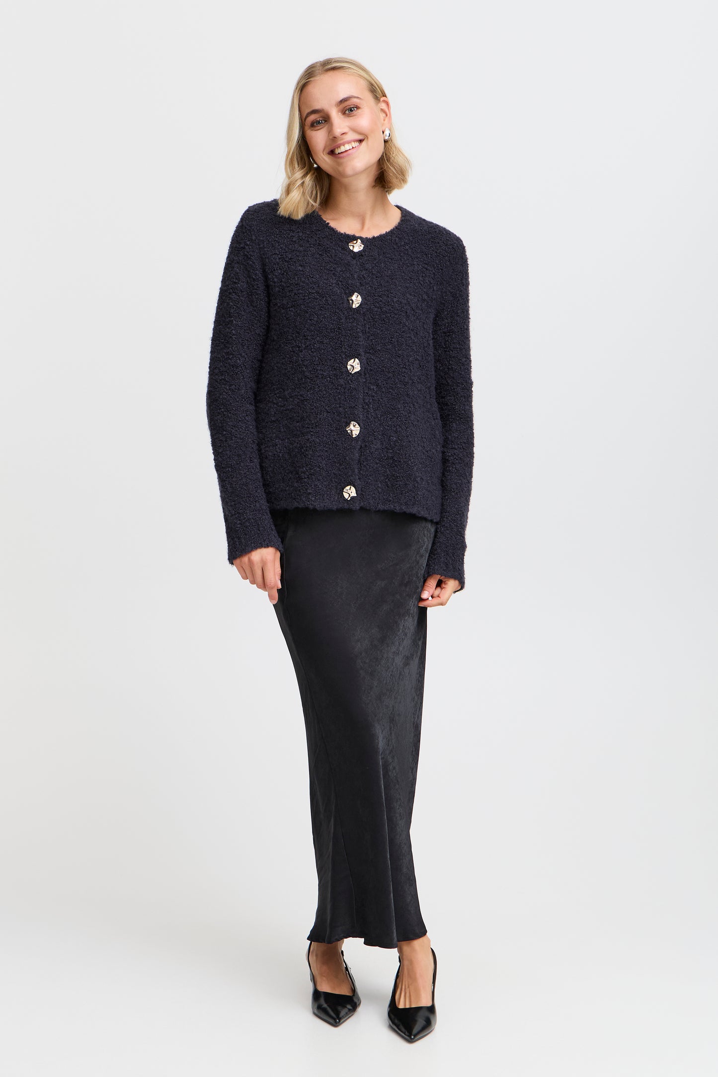 Fransa FrHarry Navy Cardigan