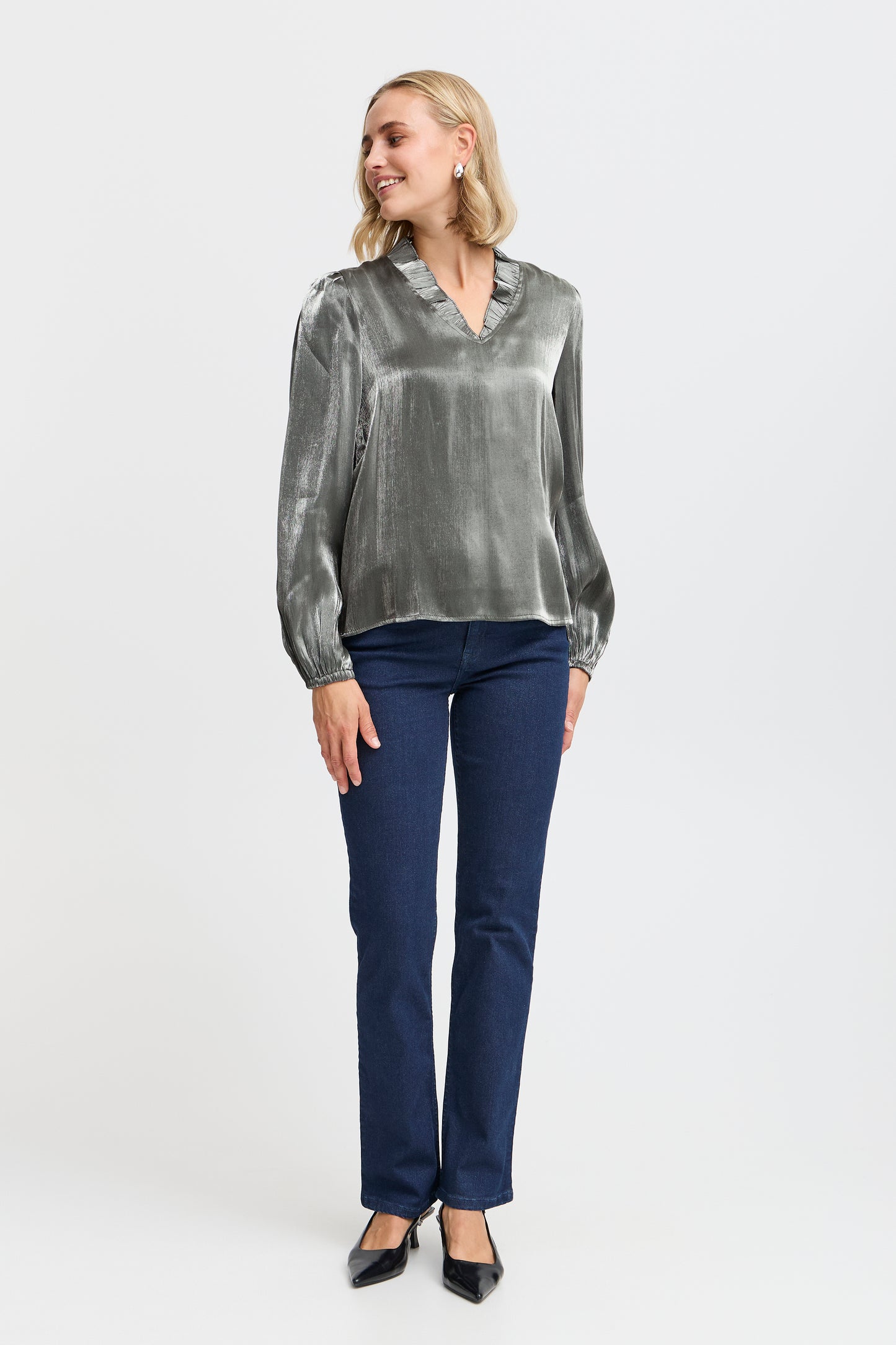 Fransa FrYolanda Metallic Blouse