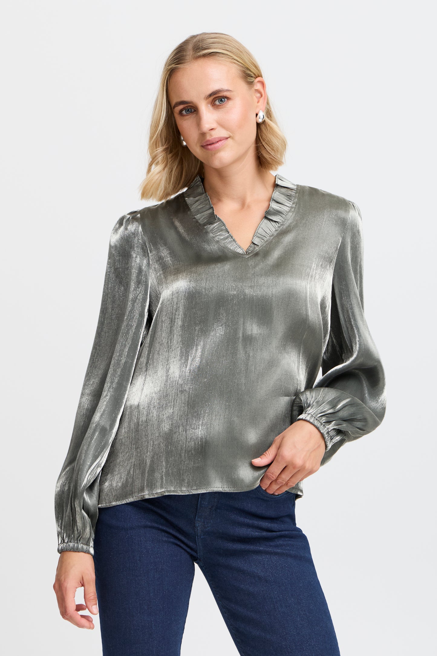 Fransa FrYolanda Metallic Blouse