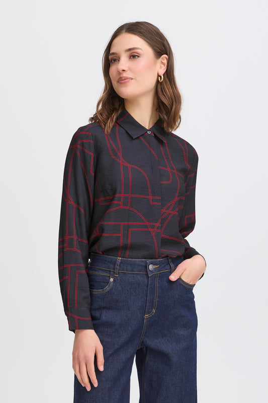 Fransa Daphne Graphic Shirt