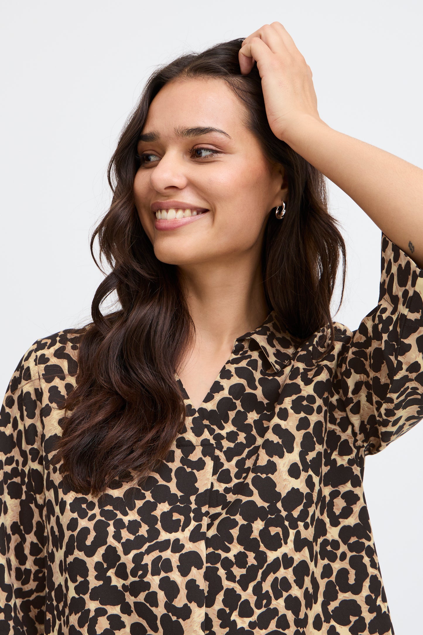 Fransa FxCatalia Leopard Print Blouse