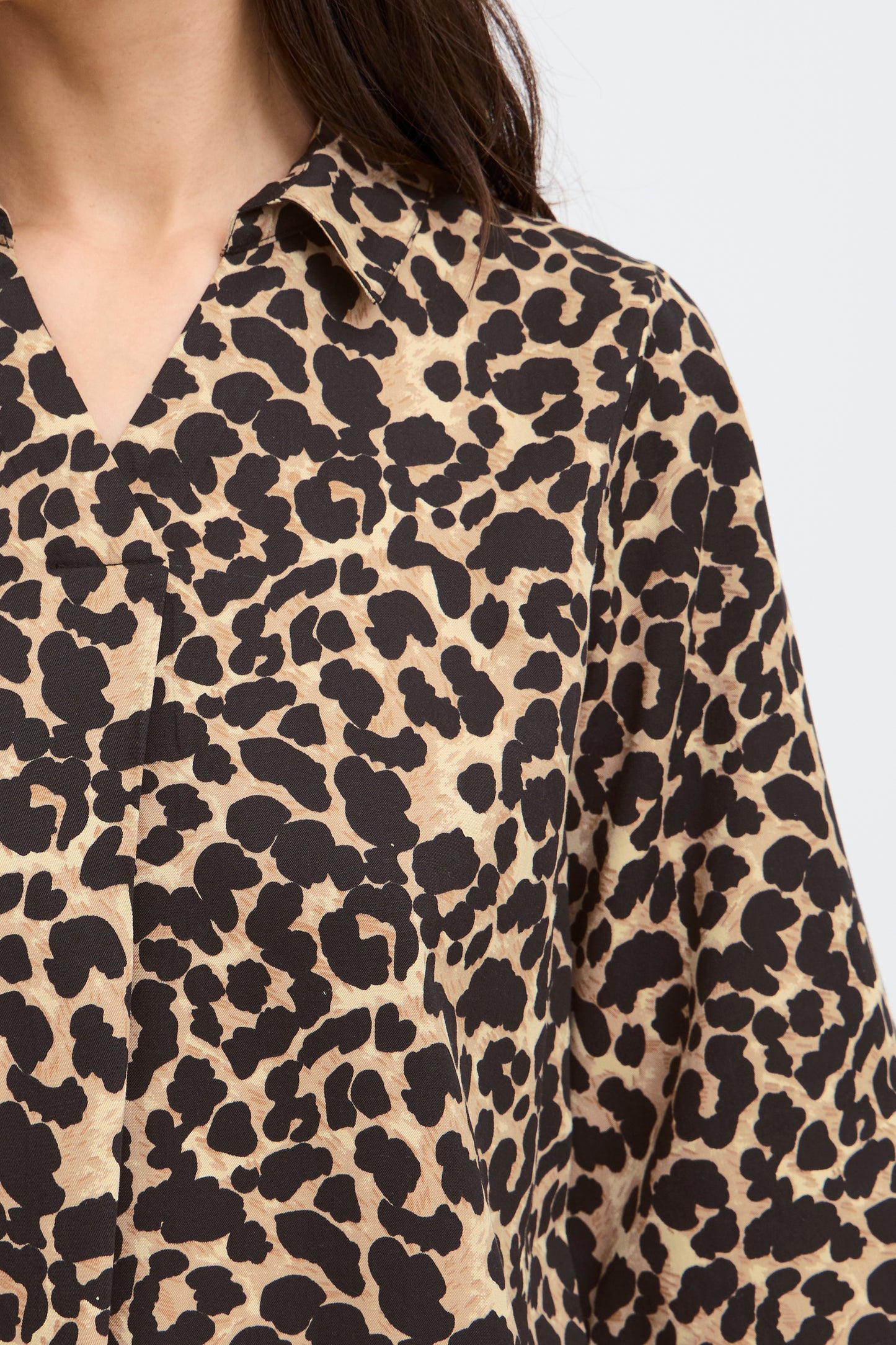 Fransa FxCatalia Leopard Print Blouse