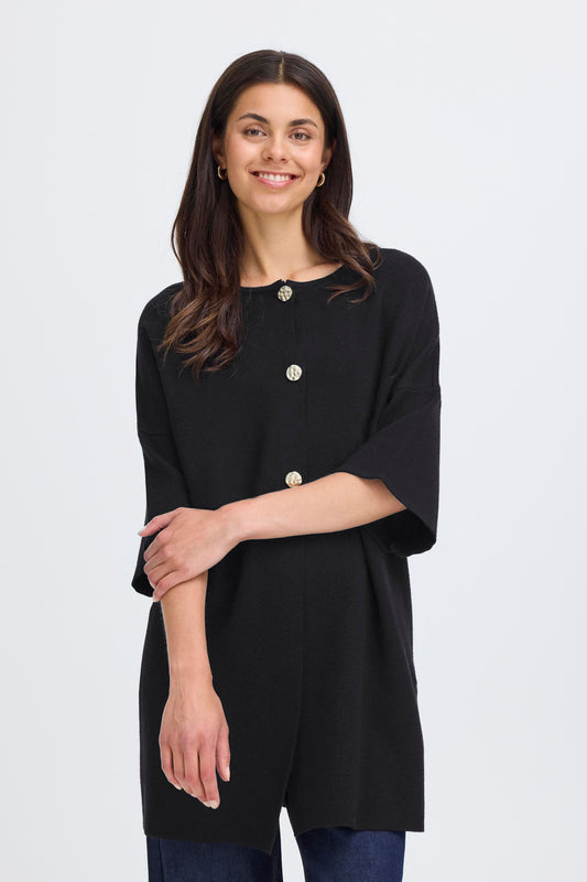 Fransa Sally Black Cardigan