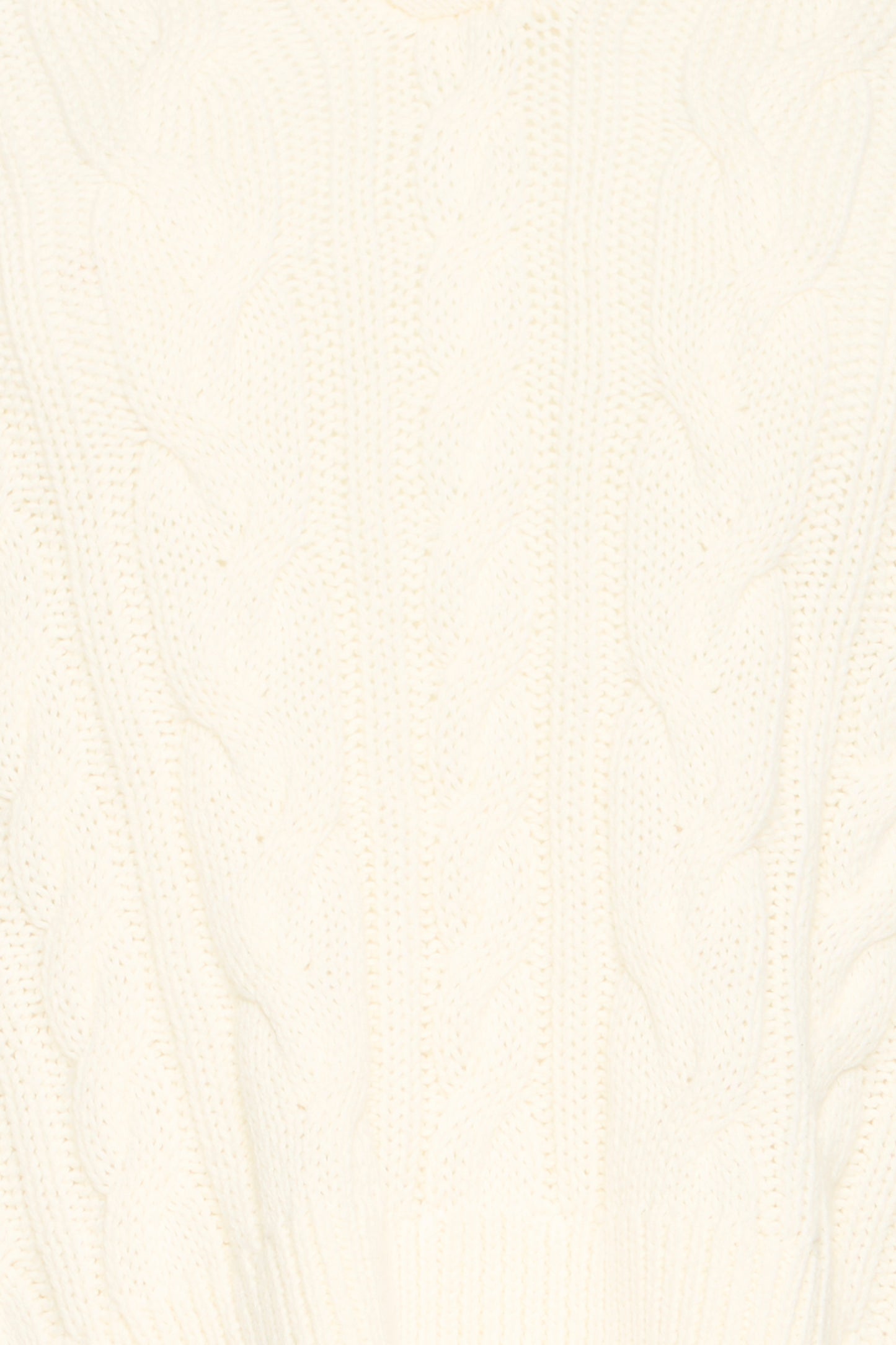 Fransa Vivian Cream Cable Knit Pullover