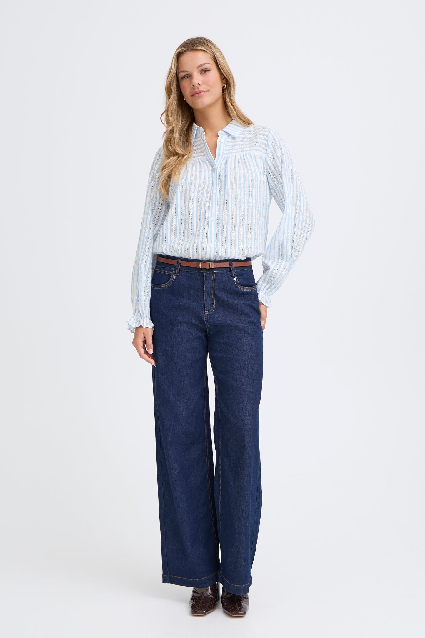 Fransa Everly Striped Shirt