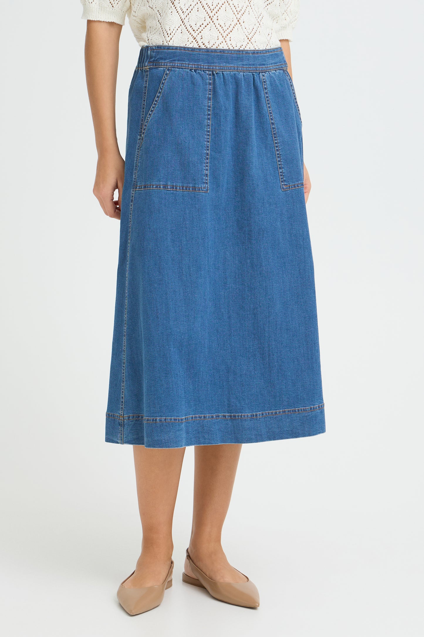 Fransa Chicago Denim Skirt