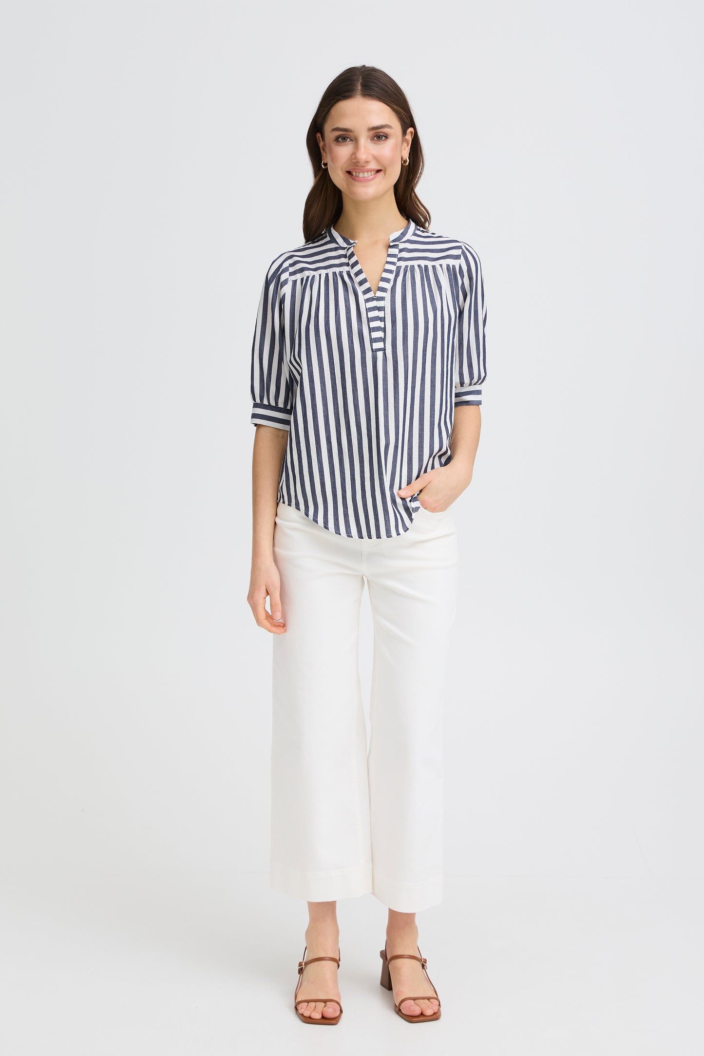 Fransa Donnie Stripe Blouse
