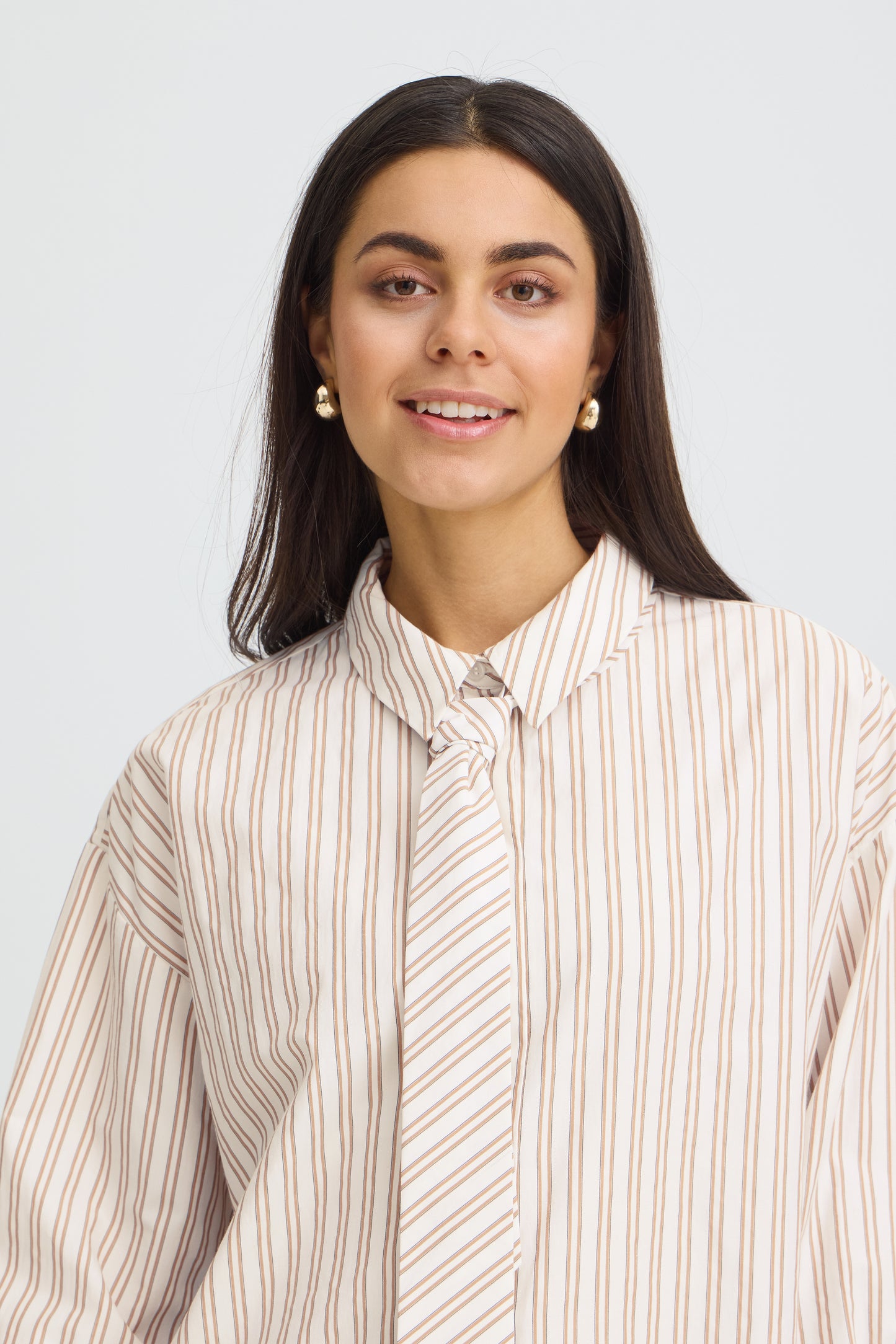 Fransa Zaba Shirt with Tie