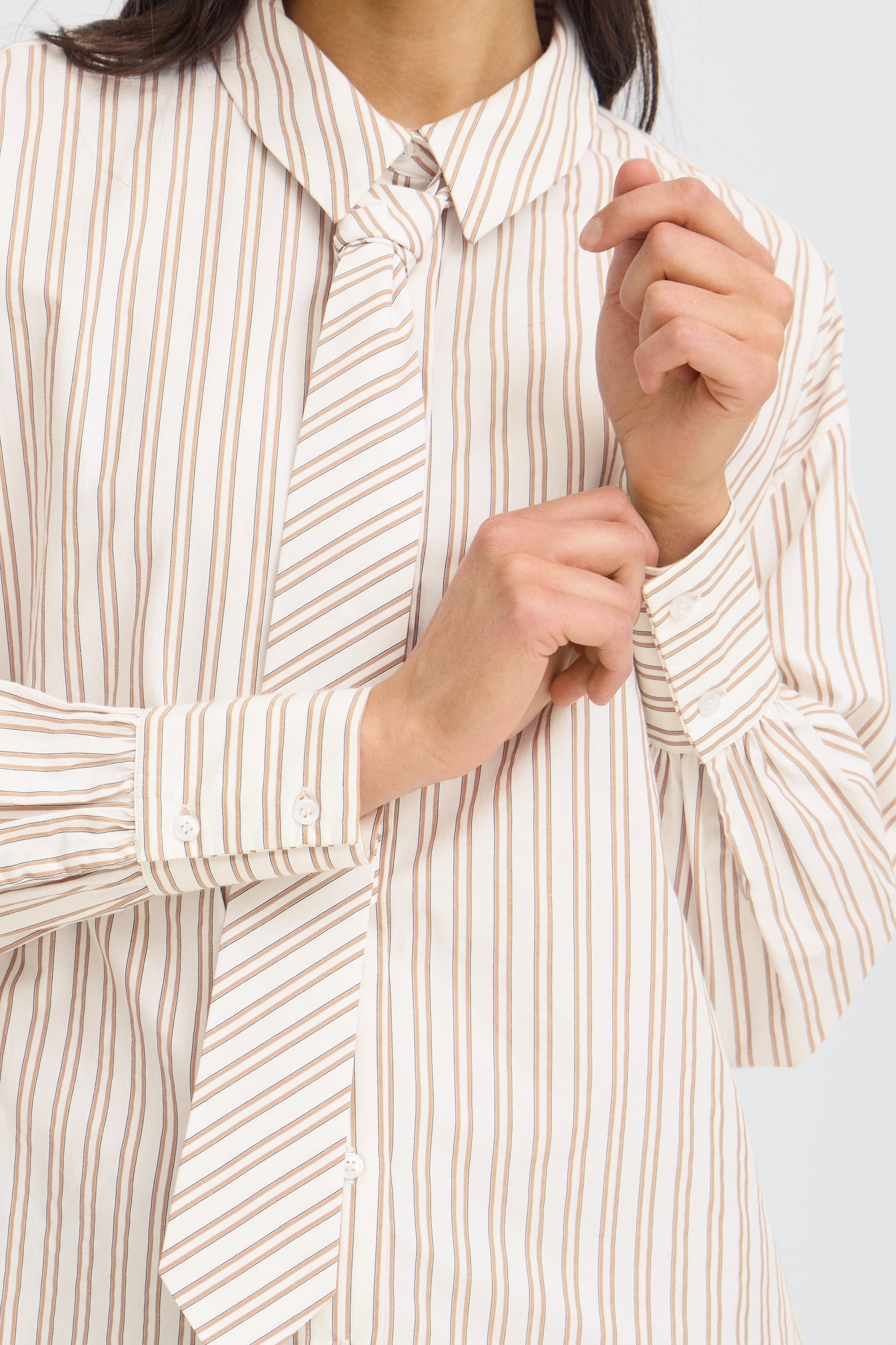 Fransa Zaba Shirt with Tie