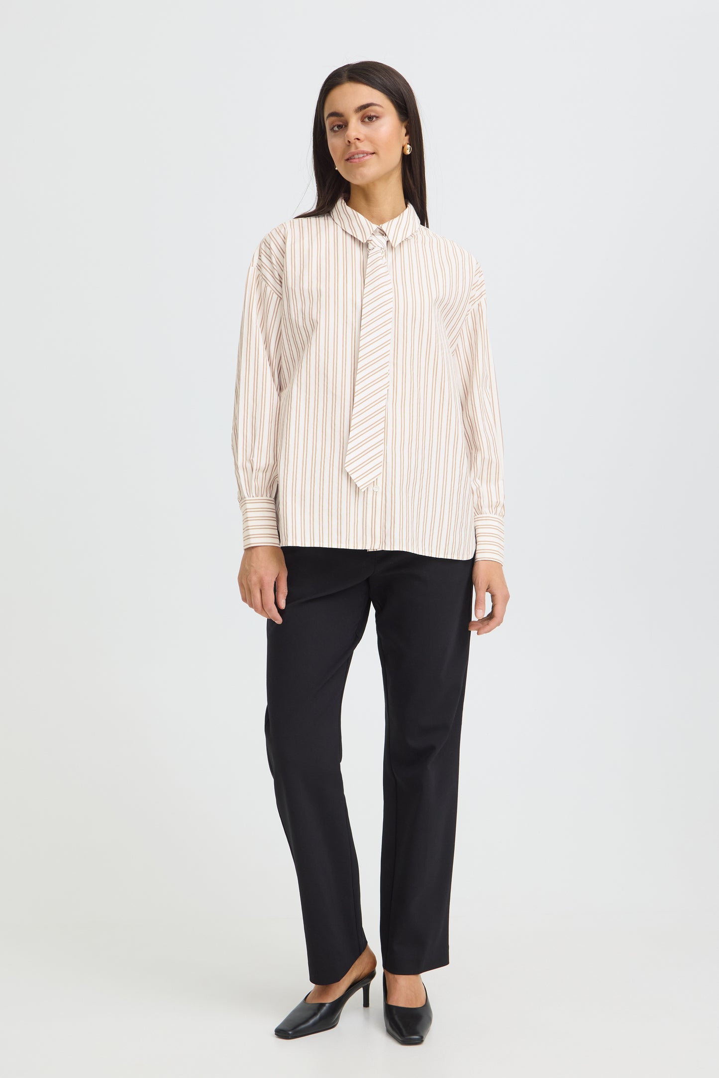 Fransa Zaba Shirt with Tie