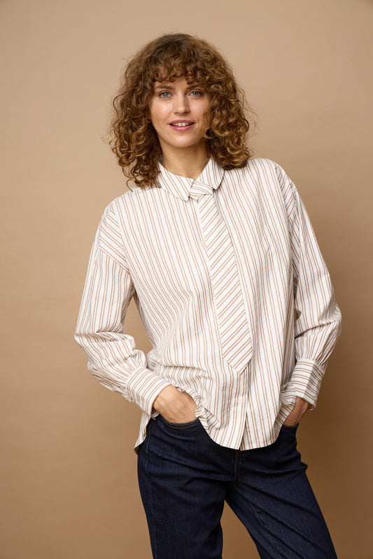 Fransa Zaba Shirt with Tie