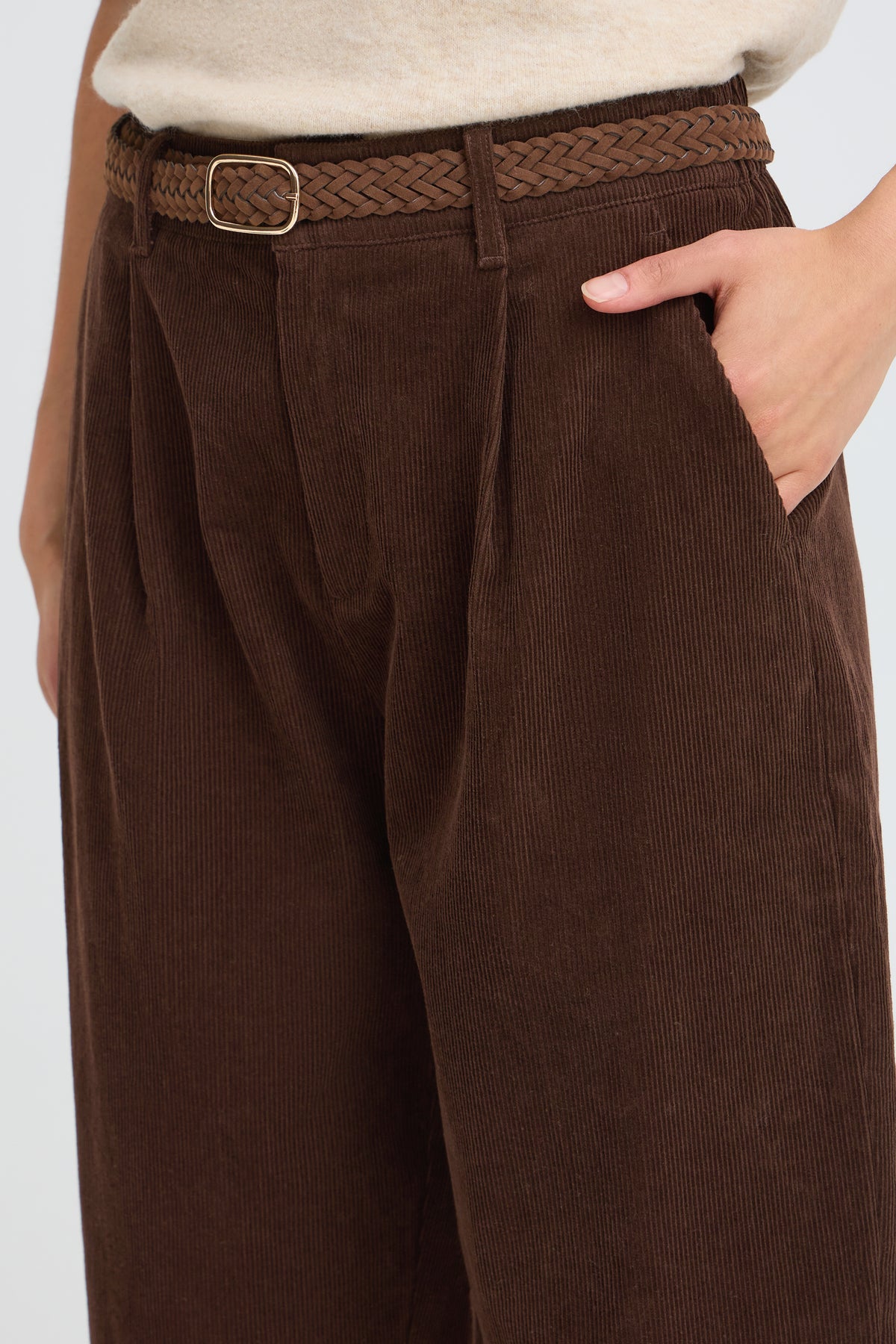Fransa Calana Cord Trousers