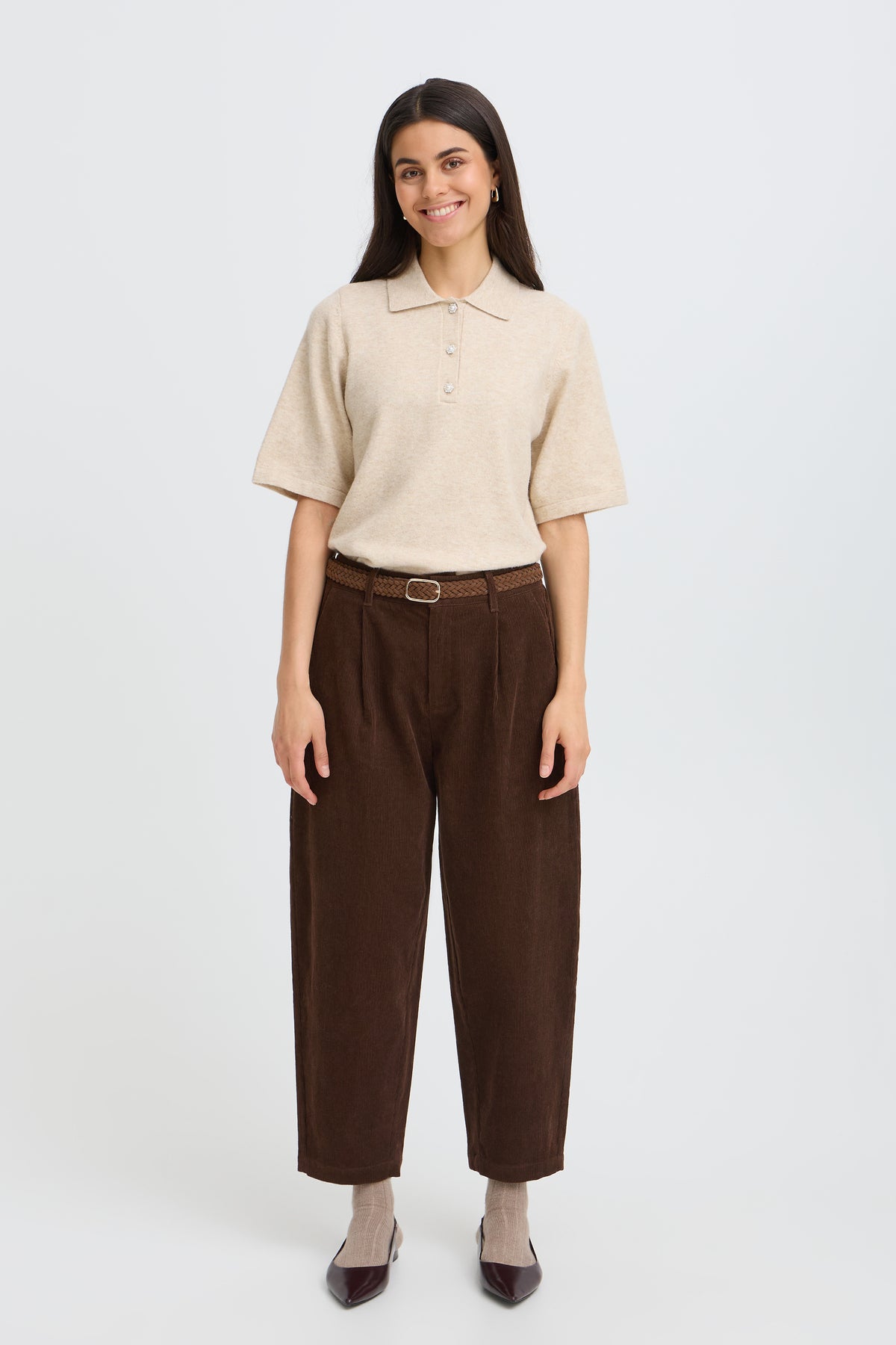 Fransa Calana Cord Trousers
