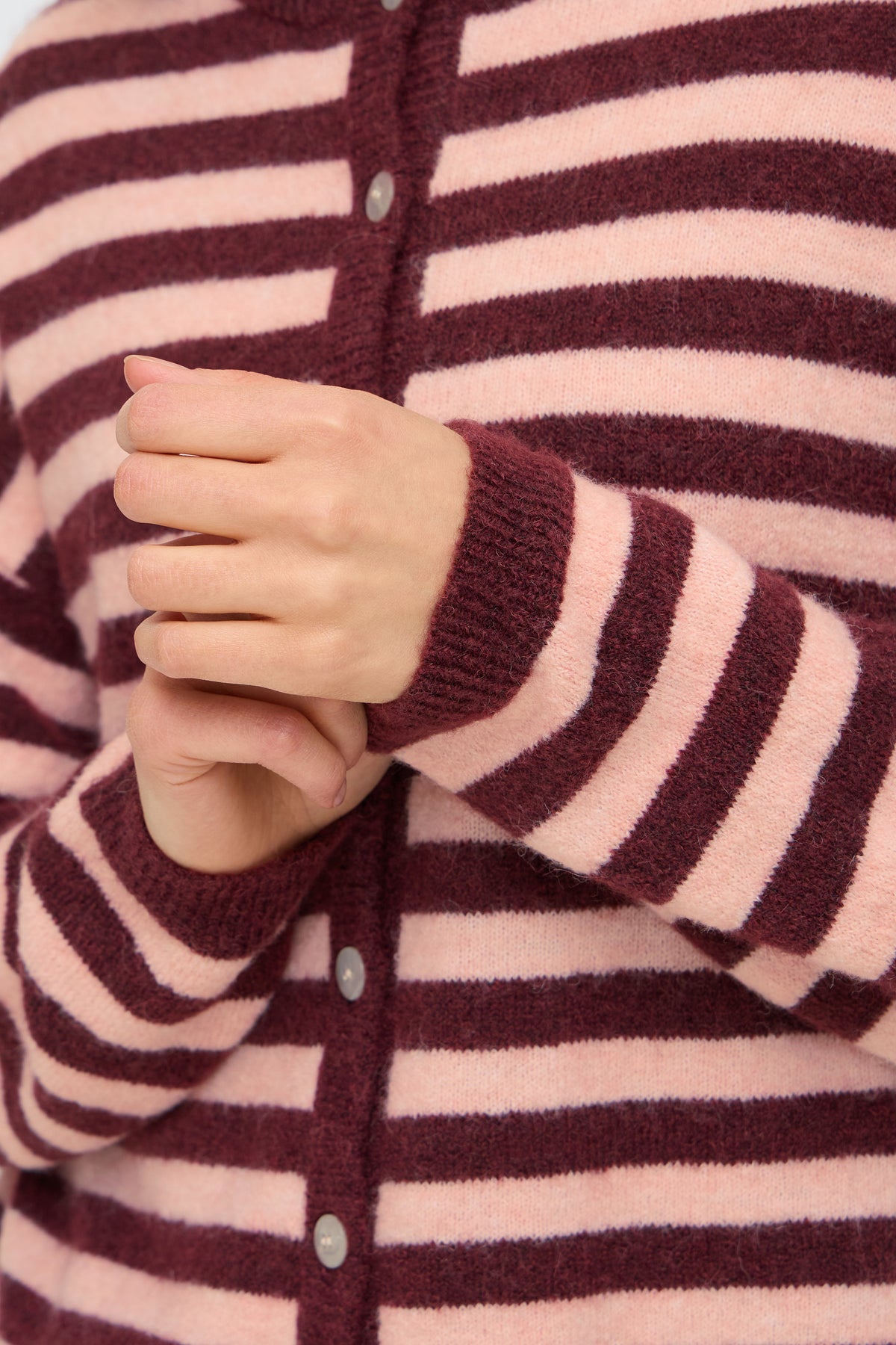 Fransa Idaa Stripe Cardigan