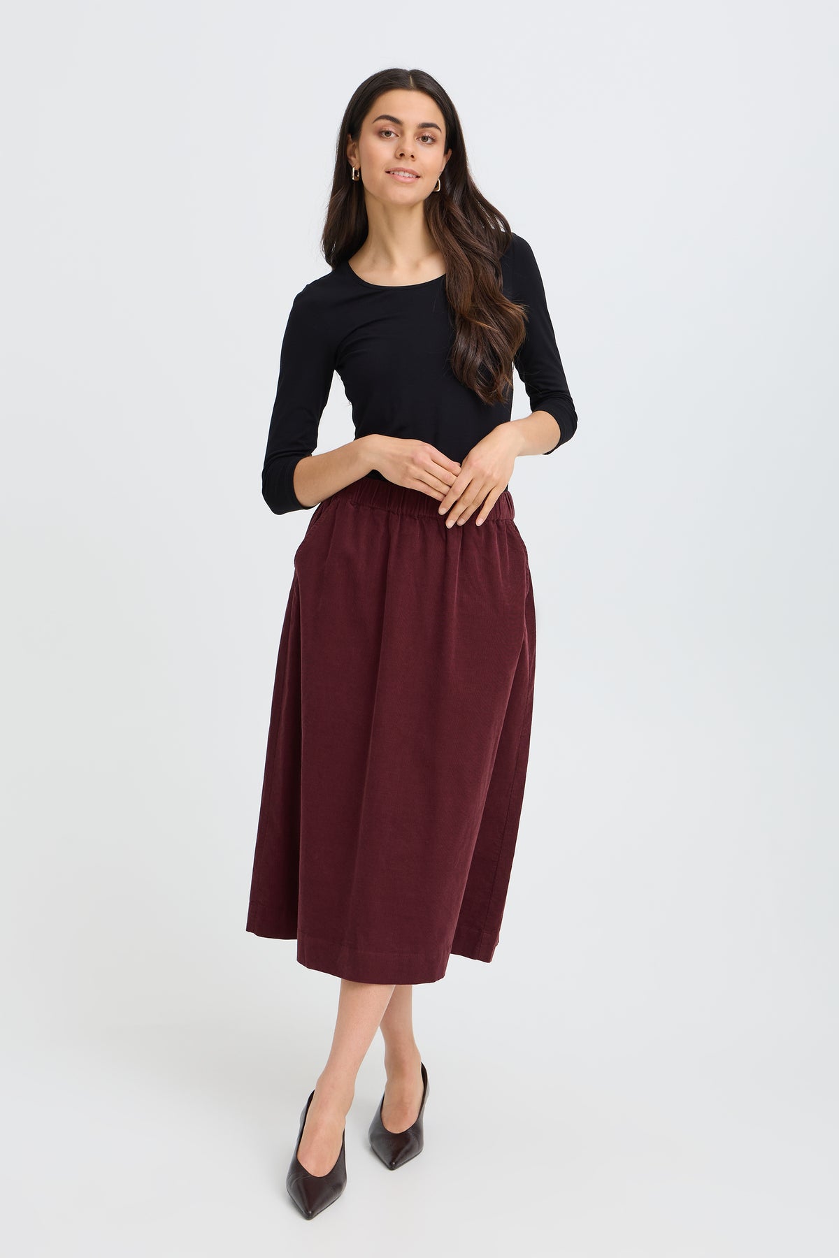 Fransa Cory Cord Skirt