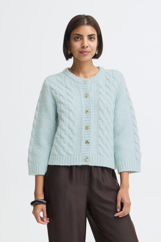Fransa Olivia Cable Knit Cardigan