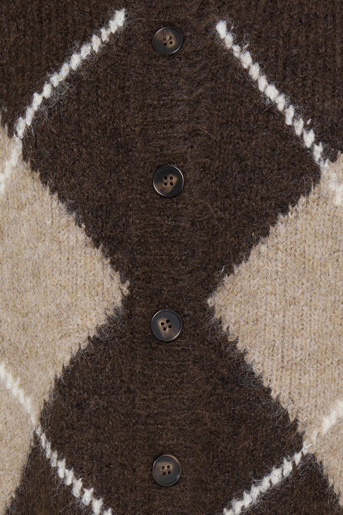 Fransa Charleen Argyle Cardigan