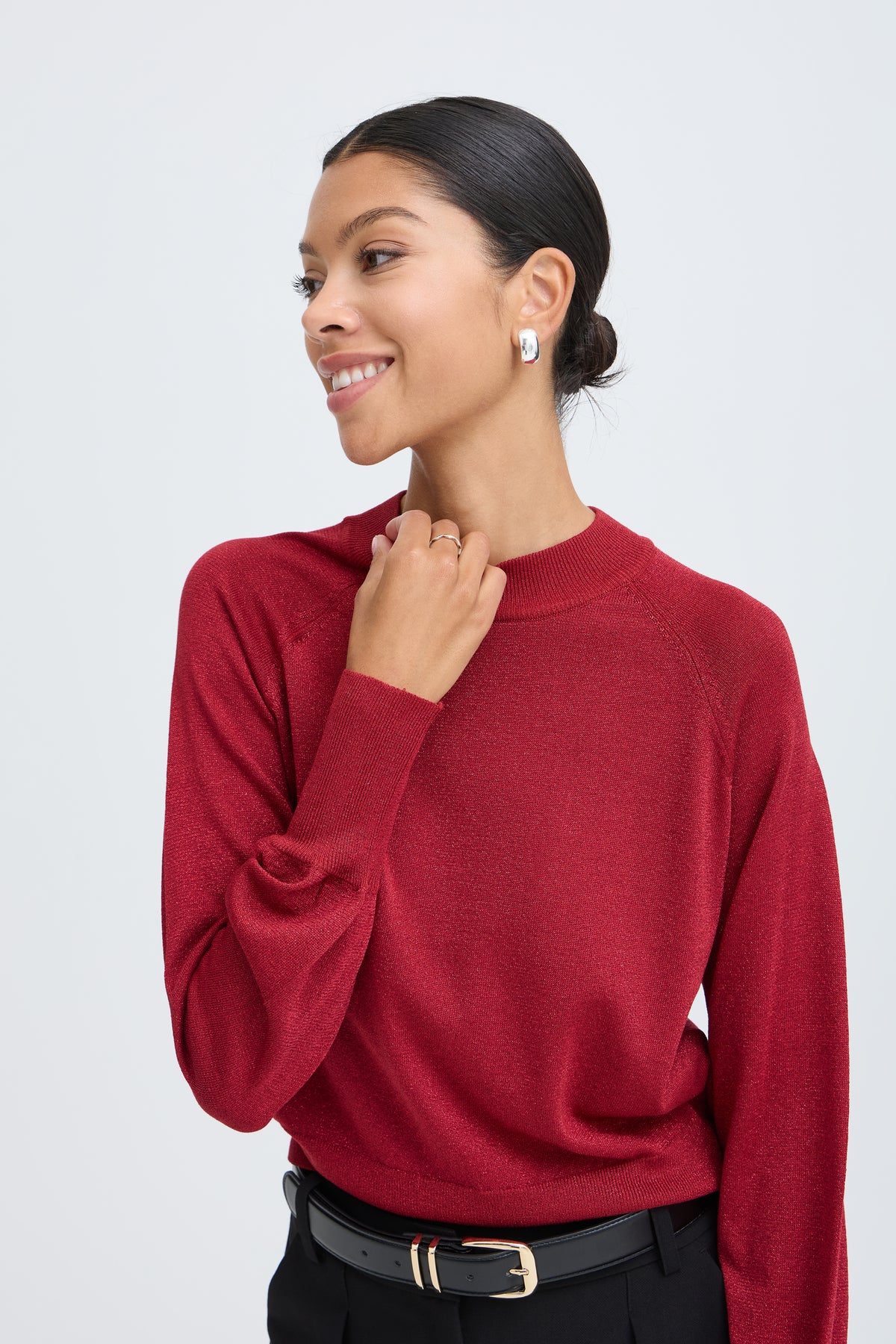B.Young Mobbe Sparkly Thin Jumper