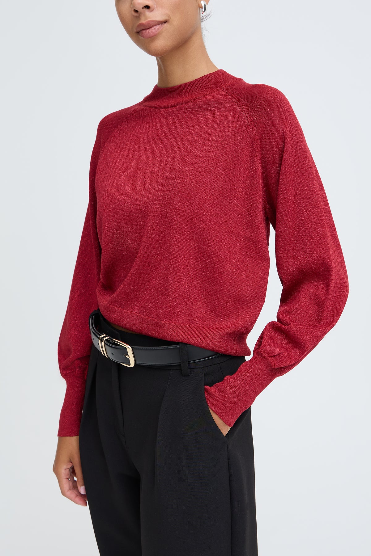 B.Young Mobbe Sparkly Thin Jumper