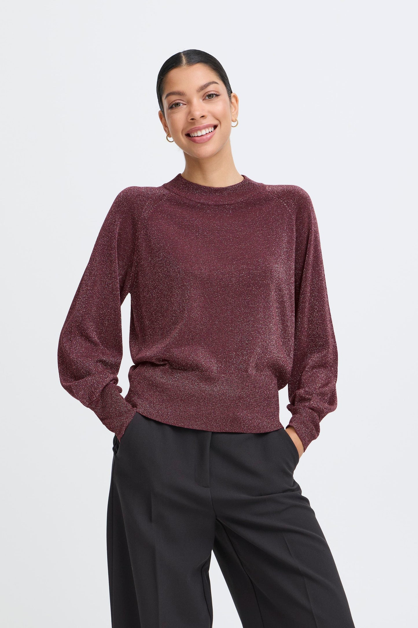 B-Young Mobbe Sparkly Thin Jumper