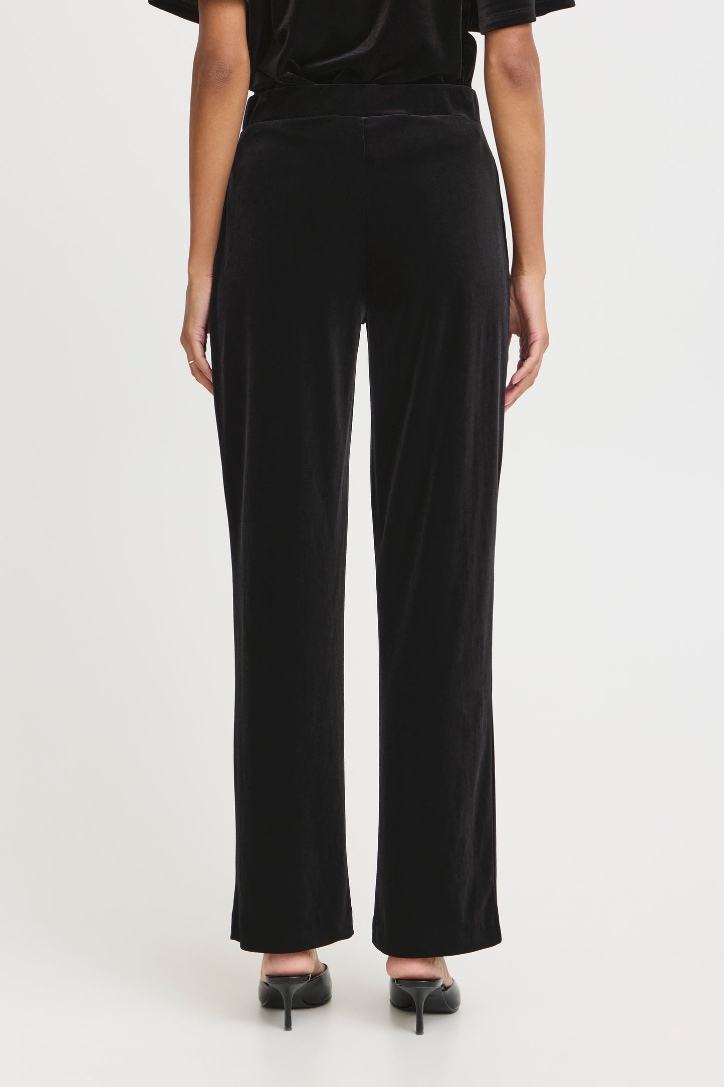 B-Young Perlina Black Velvet Trousers