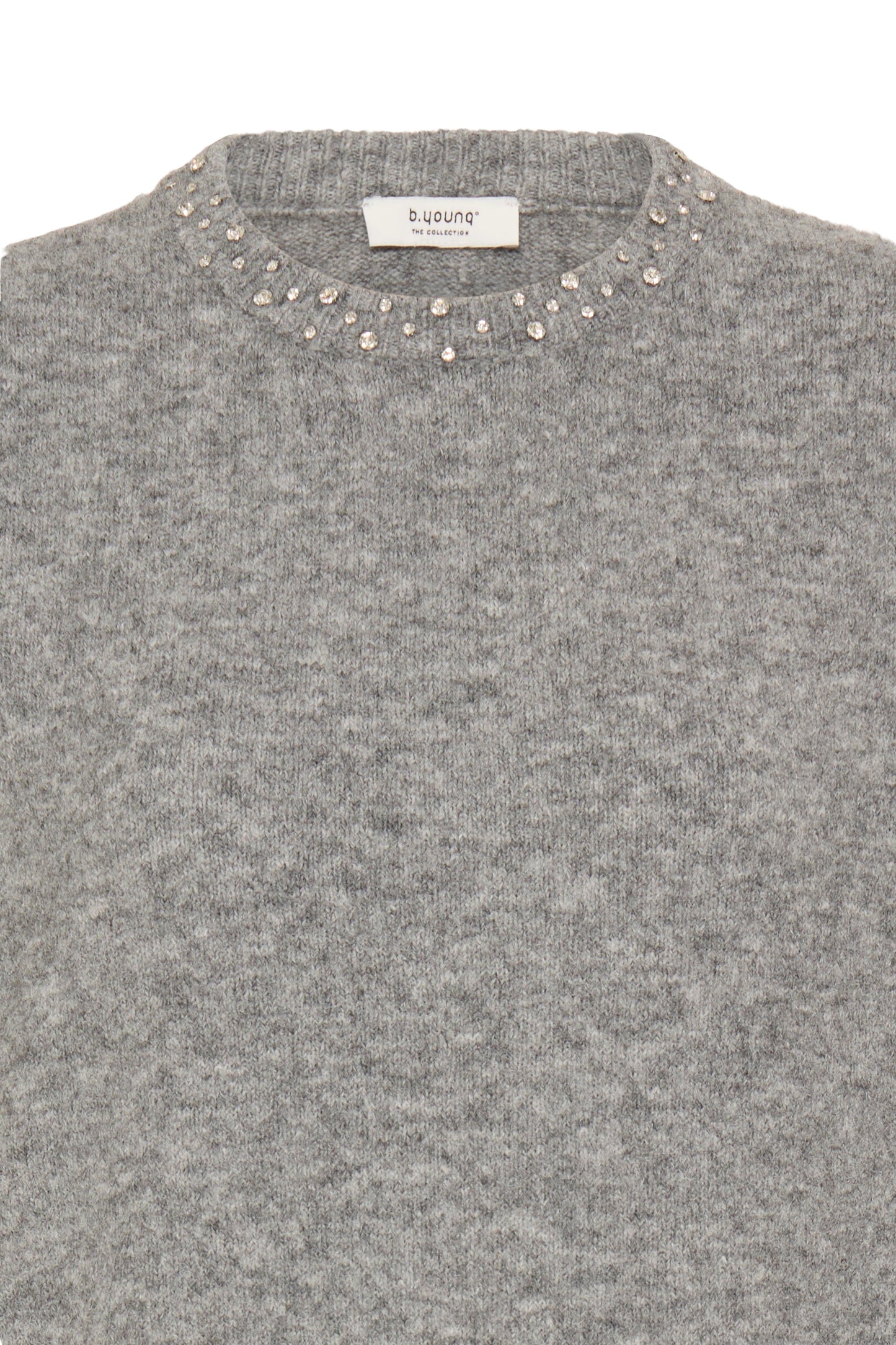 B-Young Omea Grey Rhinestone Jumper