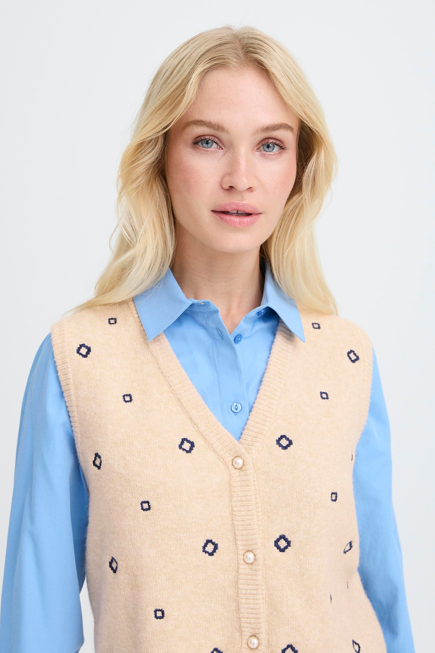 B.Young Nadika Embroidered Vest