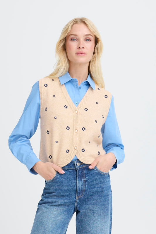 B.Young Nadika Embroidered Vest