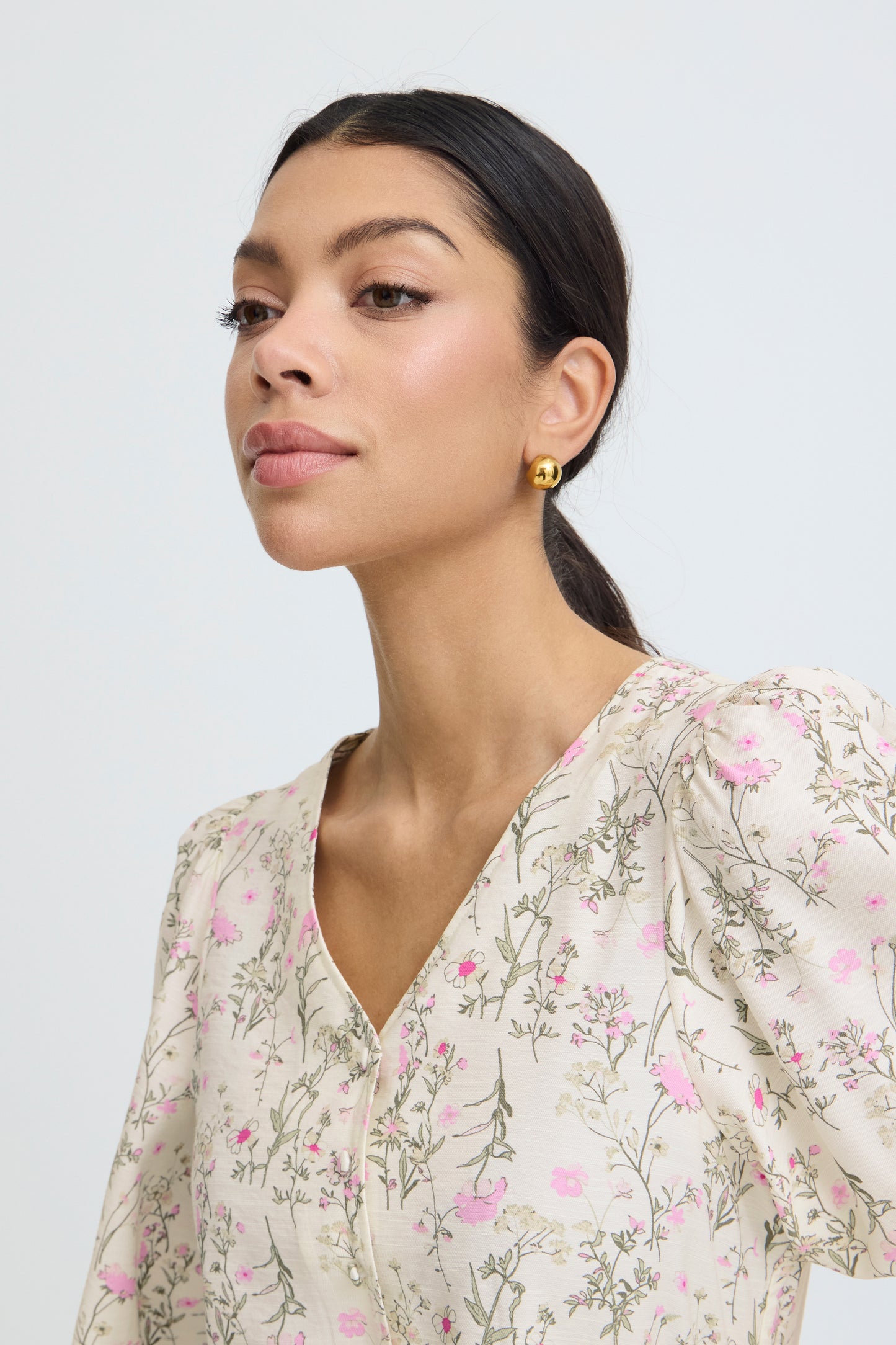 B.Young Issisa Floral Blouse