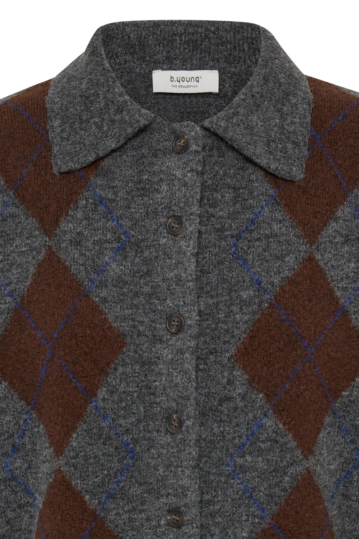 B.Young Ofira Argyle Cardigan