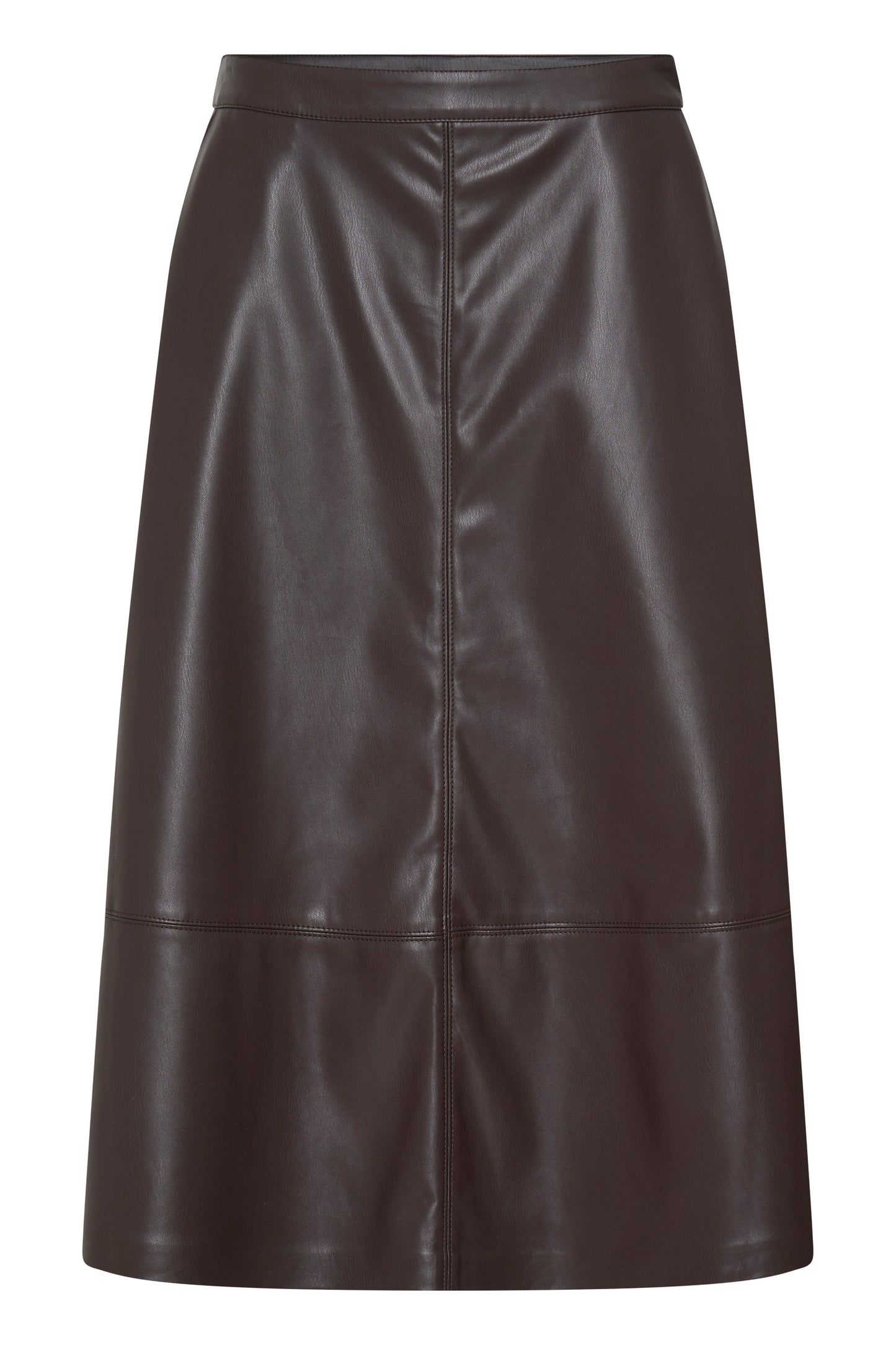 B.Young Daja Faux Leather A-Line Skirt