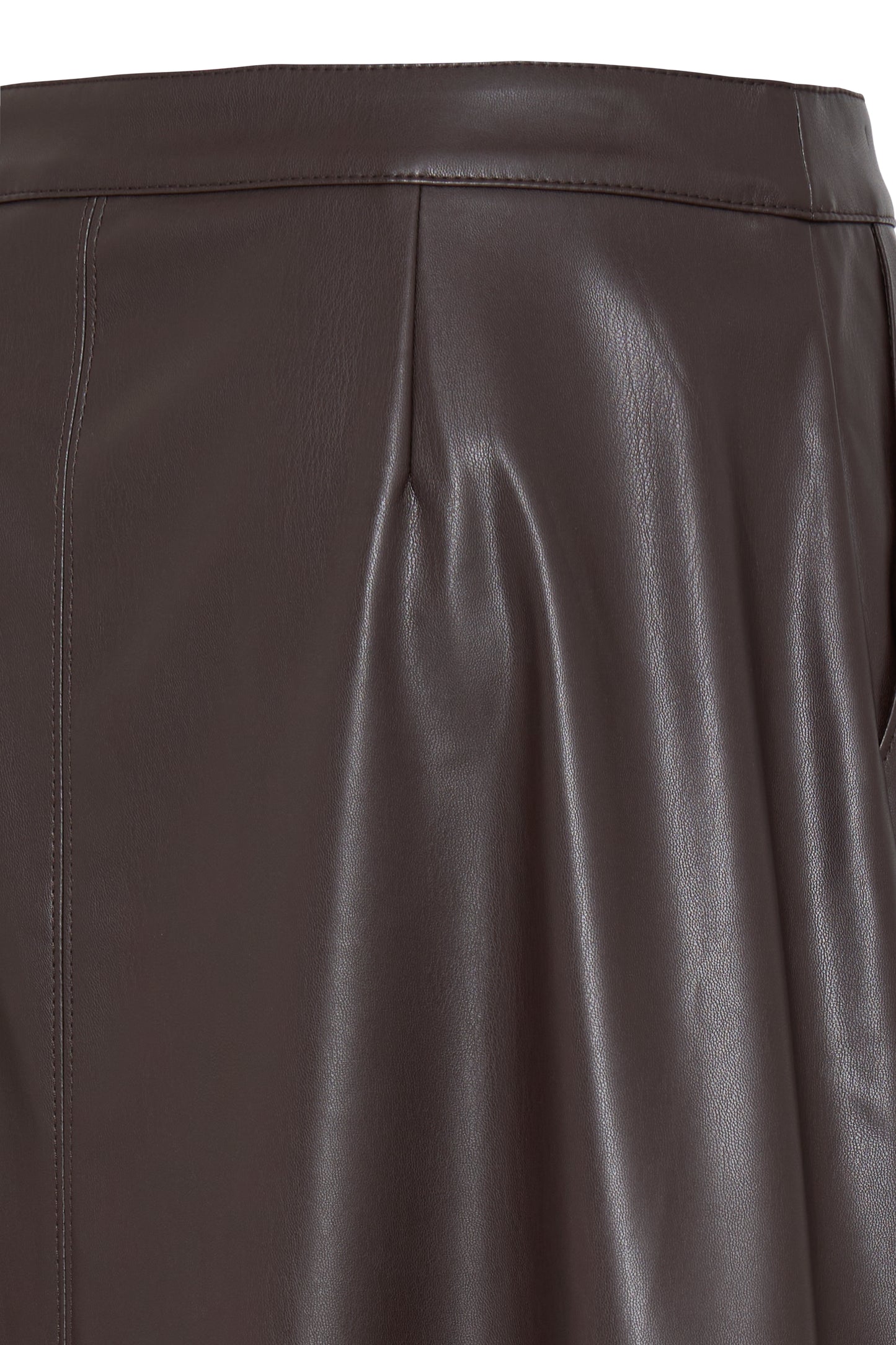 B.Young Daja Faux Leather A-Line Skirt
