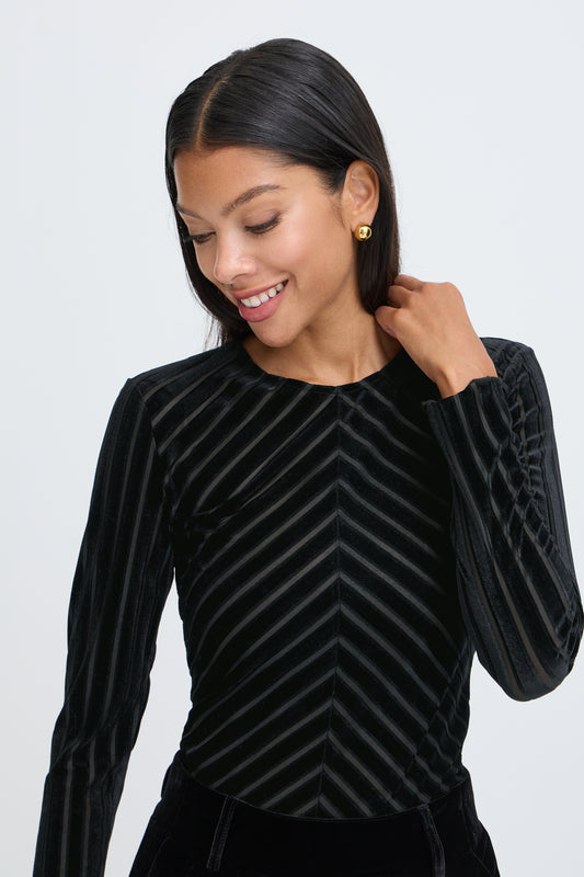 B.Young Shirley Stripe Top
