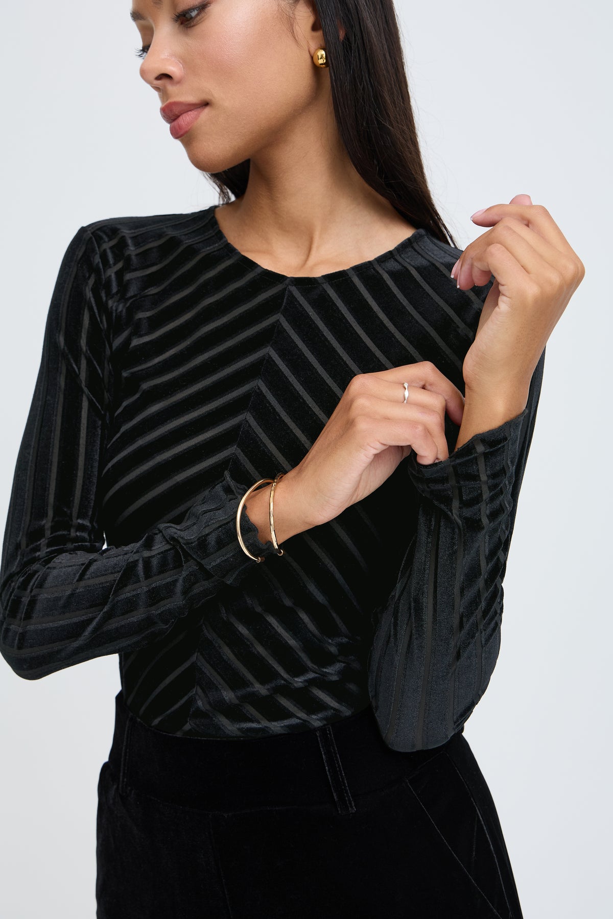 B.Young Shirley Stripe Top