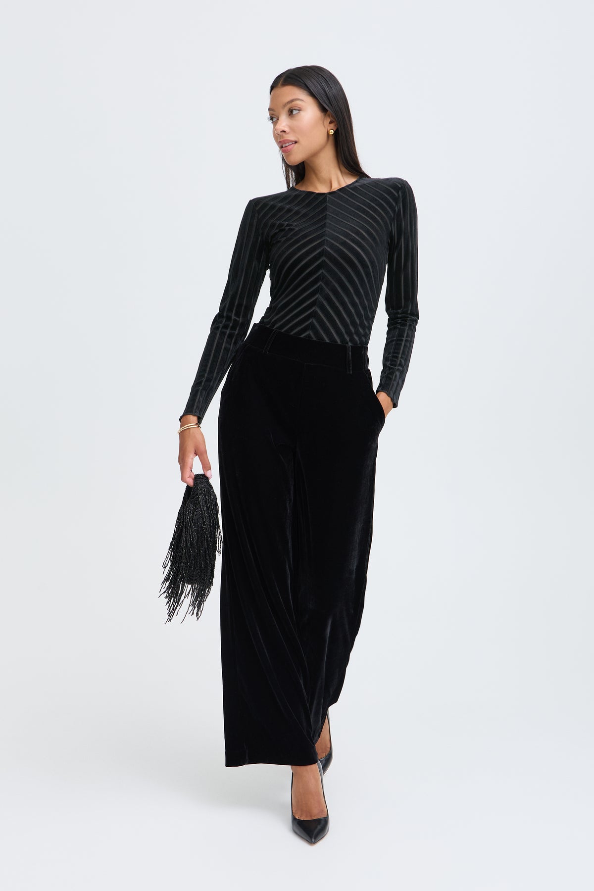 B.Young Shirley Stripe Top
