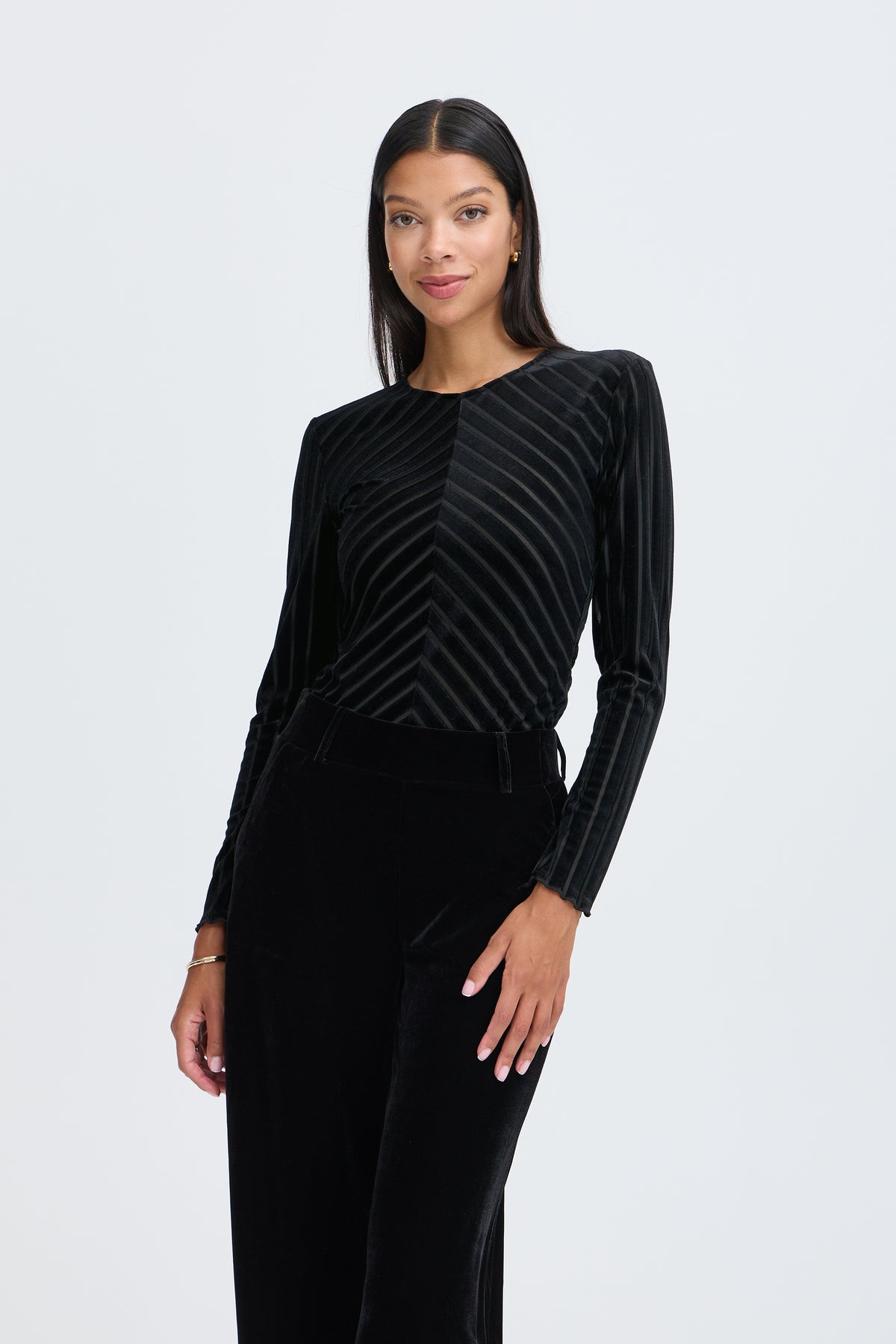 B.Young Shirley Stripe Top